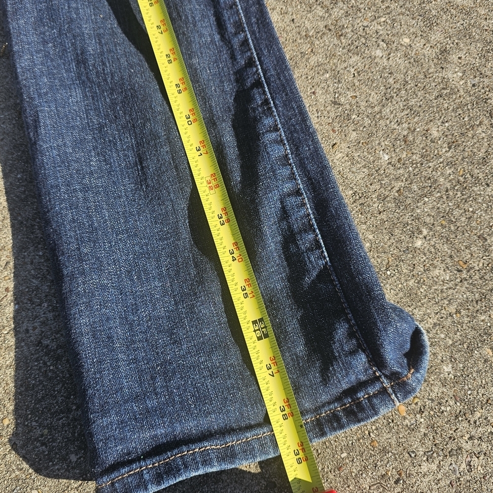 Levi's 515 Bootcut Jeans Women's 6M W28 L32 Dark Wash Mid Rise Stretch Denim - Picture 7 of 7